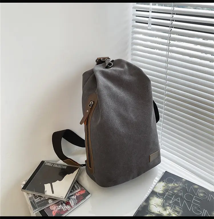 Men's Dark Blue Casual Crossbody Bag Large Capacity Travel Shoulder Bag — feature 25