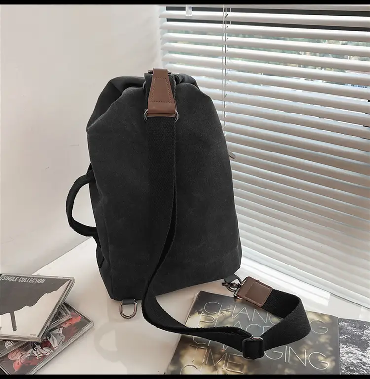 Men's Dark Blue Casual Crossbody Bag Large Capacity Travel Shoulder Bag — feature 29