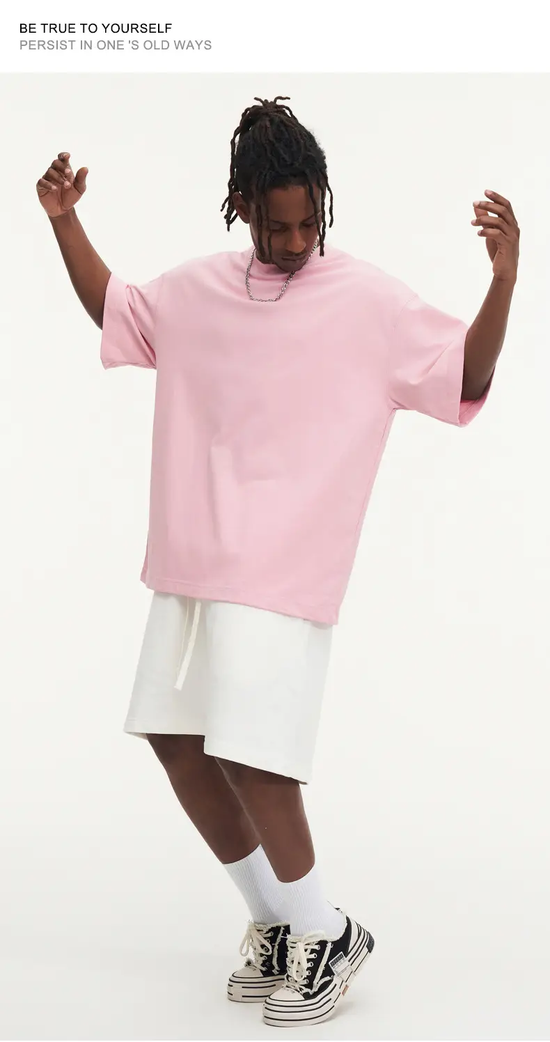 White Cotton T-Shirt 310g Double Yarn — feature 12