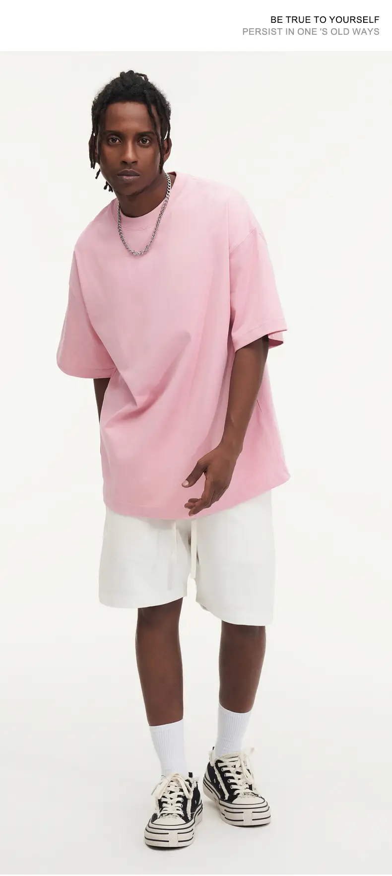 White Cotton T-Shirt 310g Double Yarn — feature 13