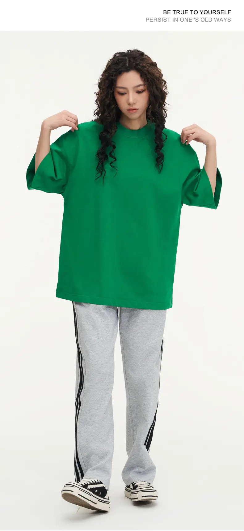 White Cotton T-Shirt 310g Double Yarn — feature 16