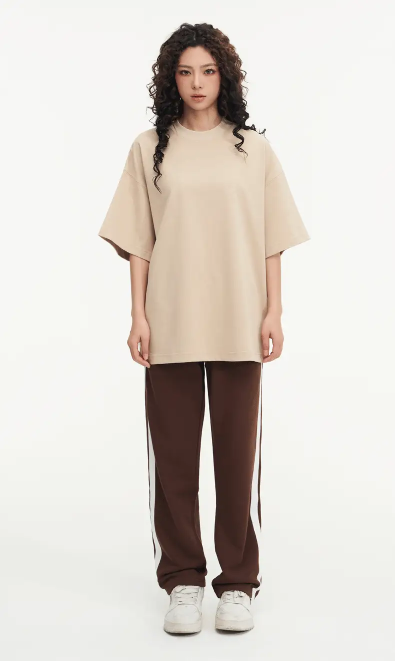 White Cotton T-Shirt 310g Double Yarn — feature 22