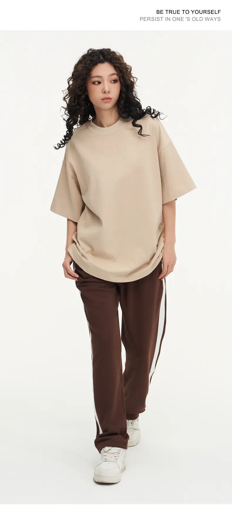 White Cotton T-Shirt 310g Double Yarn — feature 23