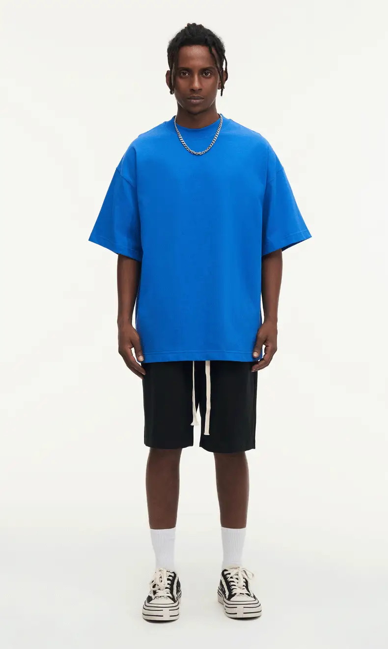 White Cotton T-Shirt 310g Double Yarn — feature 25