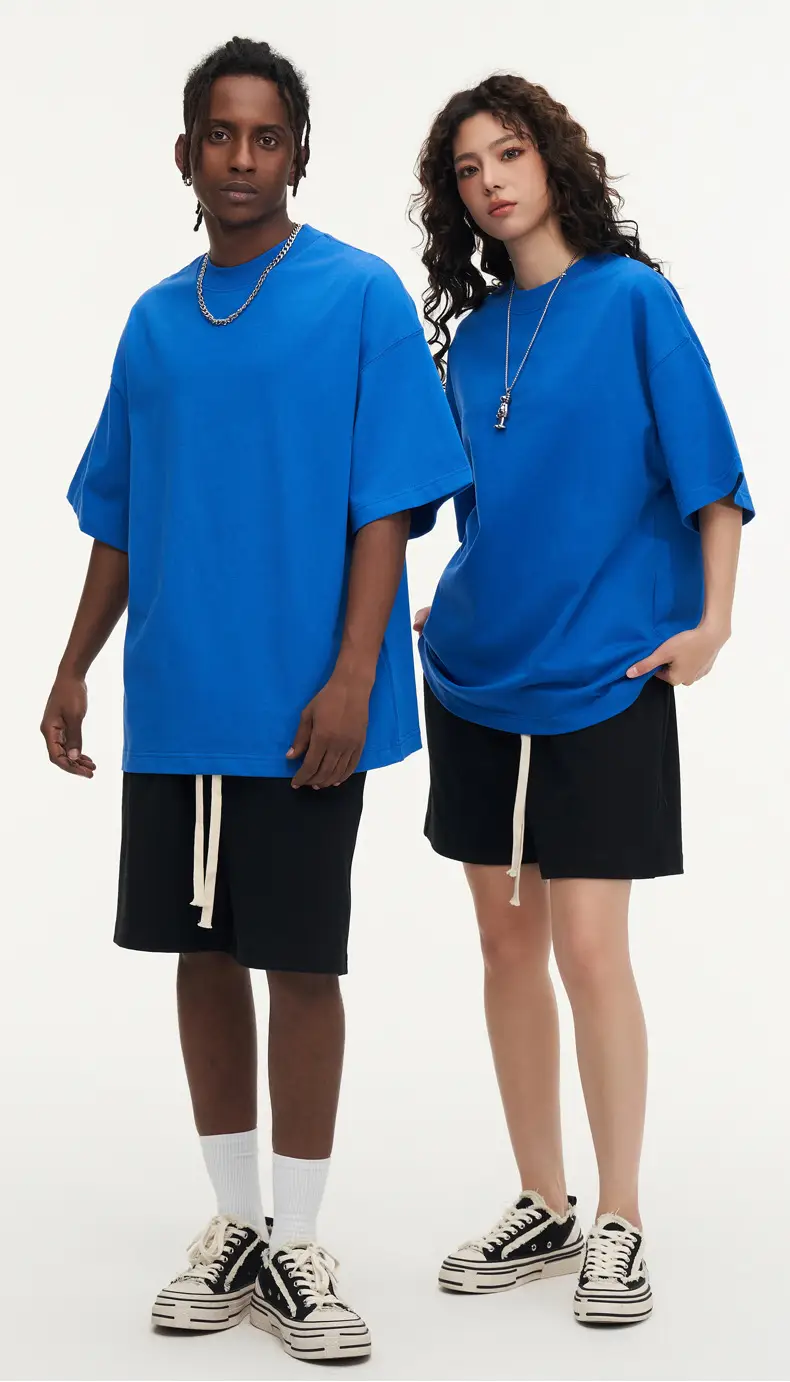 White Cotton T-Shirt 310g Double Yarn — feature 26