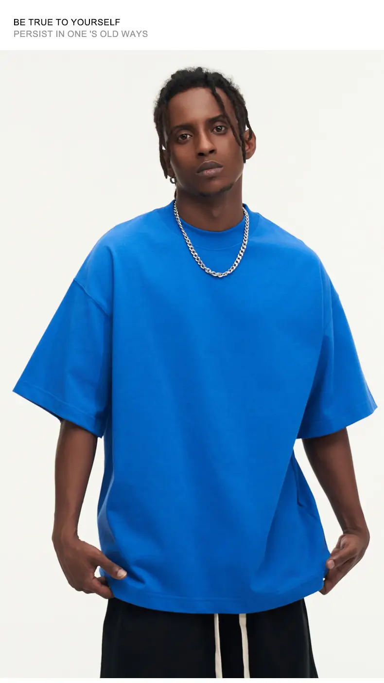 White Cotton T-Shirt 310g Double Yarn — feature 27