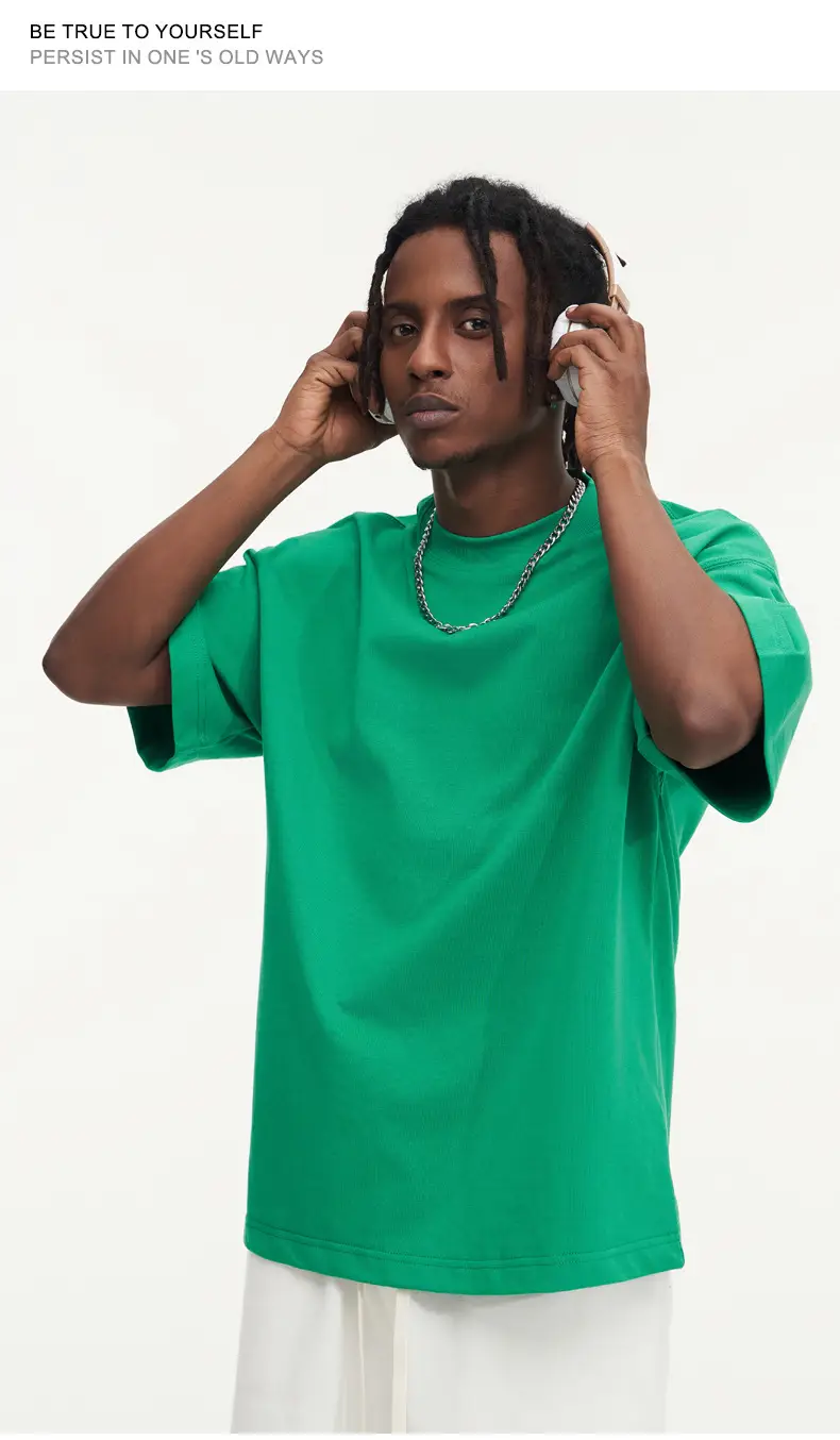White Cotton T-Shirt 310g Double Yarn — feature 40