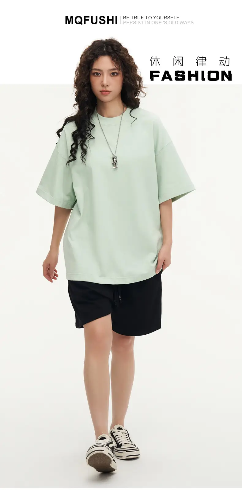 White Cotton T-Shirt 310g Double Yarn — feature 6