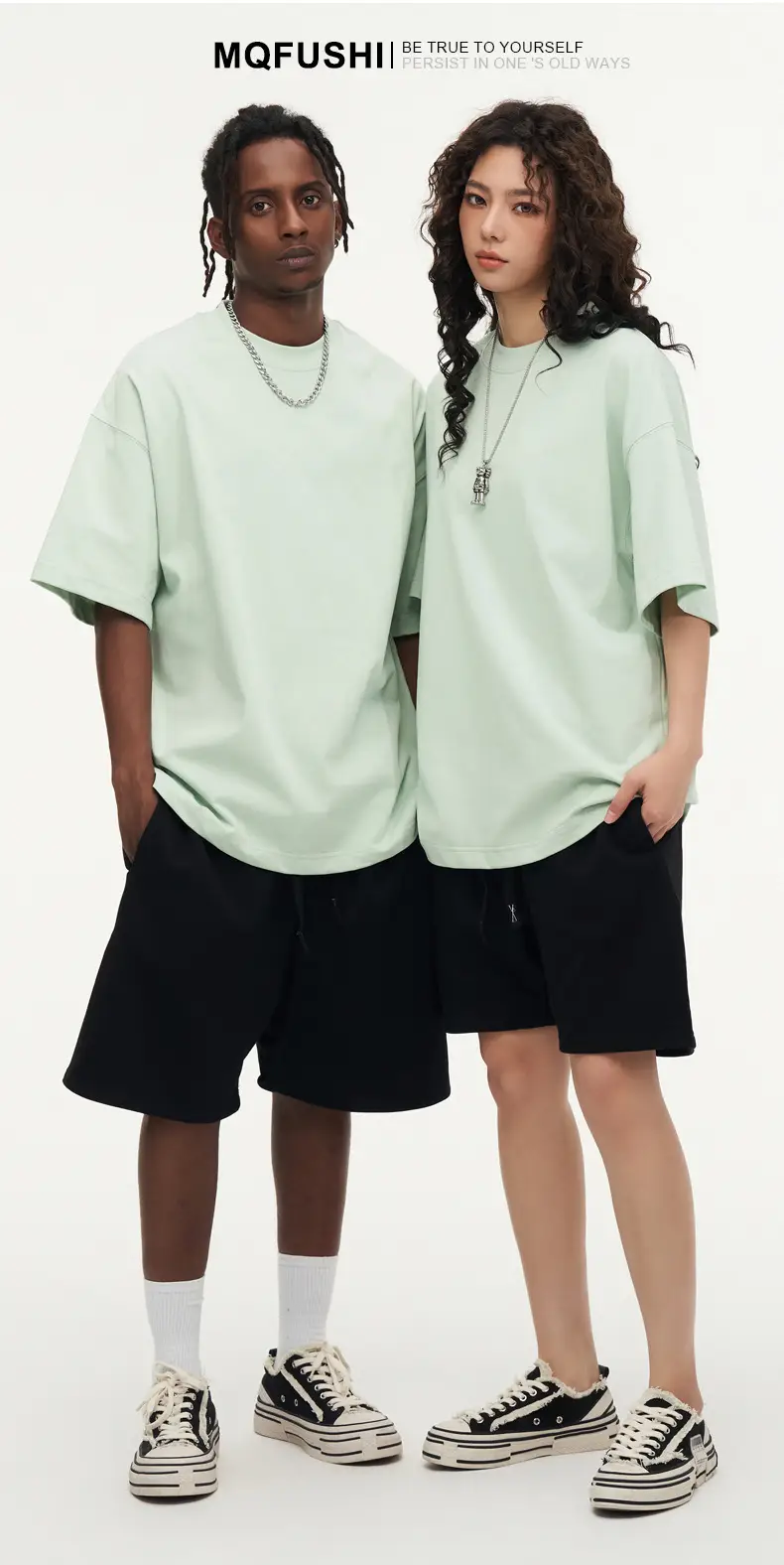 White Cotton T-Shirt 310g Double Yarn — feature 8
