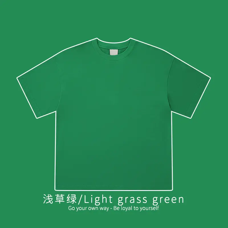 White Cotton T-Shirt 310g Double Yarn - Image 10