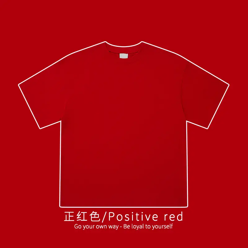 White Cotton T-Shirt 310g Double Yarn - Image 2