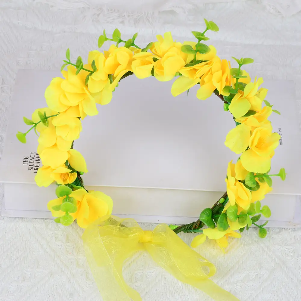 Yellow Floral Hairband for Girls & Women — feature 10