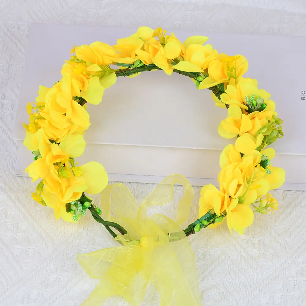 Yellow Floral Hairband for Girls & Women — feature 4