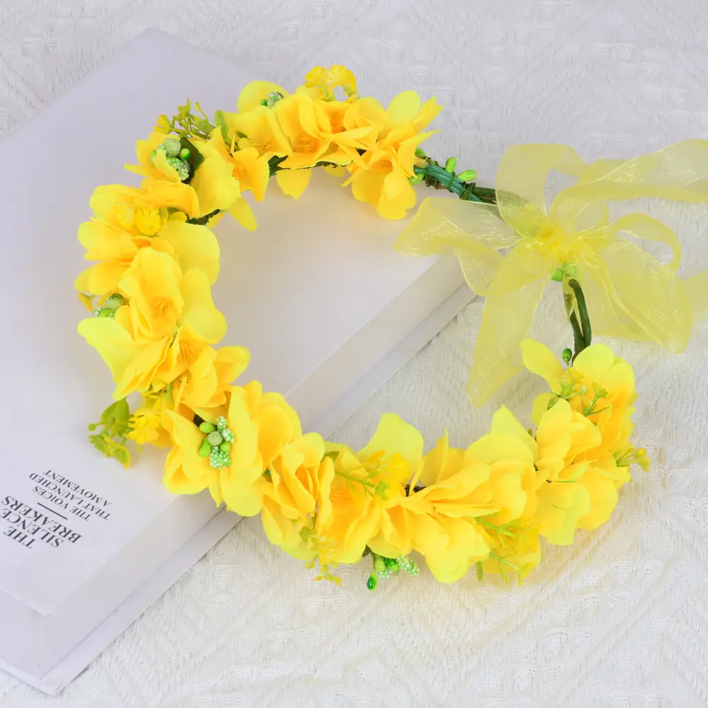 Yellow Floral Hairband for Girls & Women — feature 5