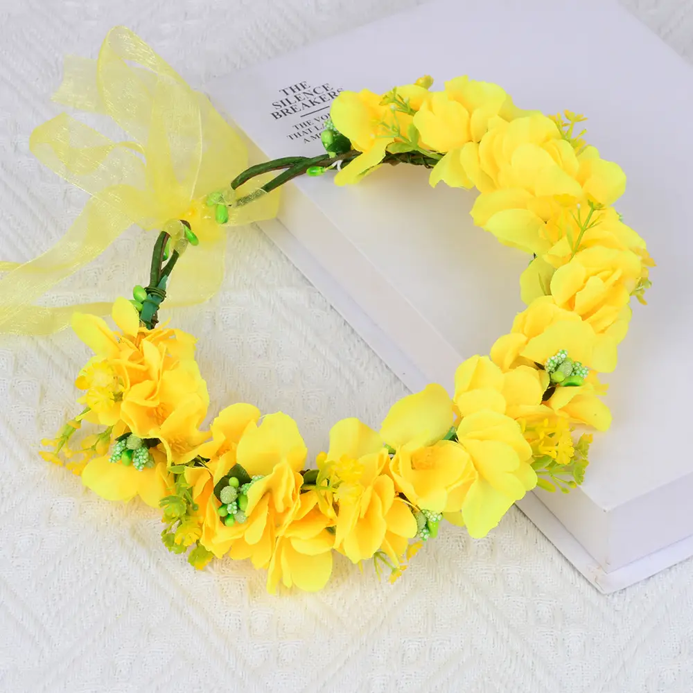 Yellow Floral Hairband for Girls & Women — feature 6