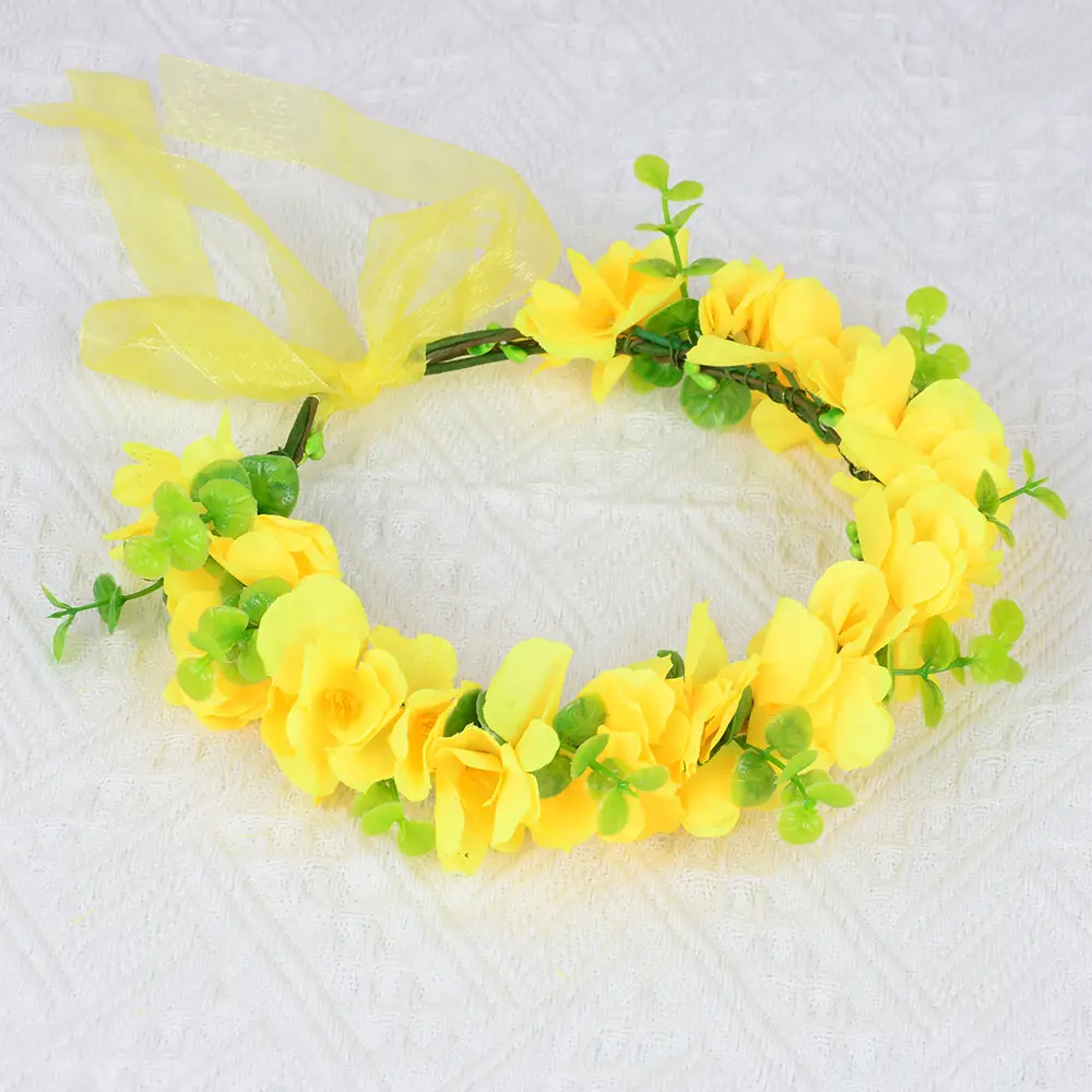 Yellow Floral Hairband for Girls & Women — feature 8