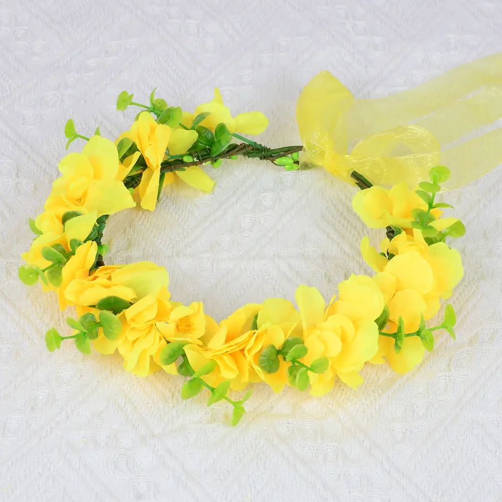 Yellow Floral Hairband for Girls & Women — feature 9