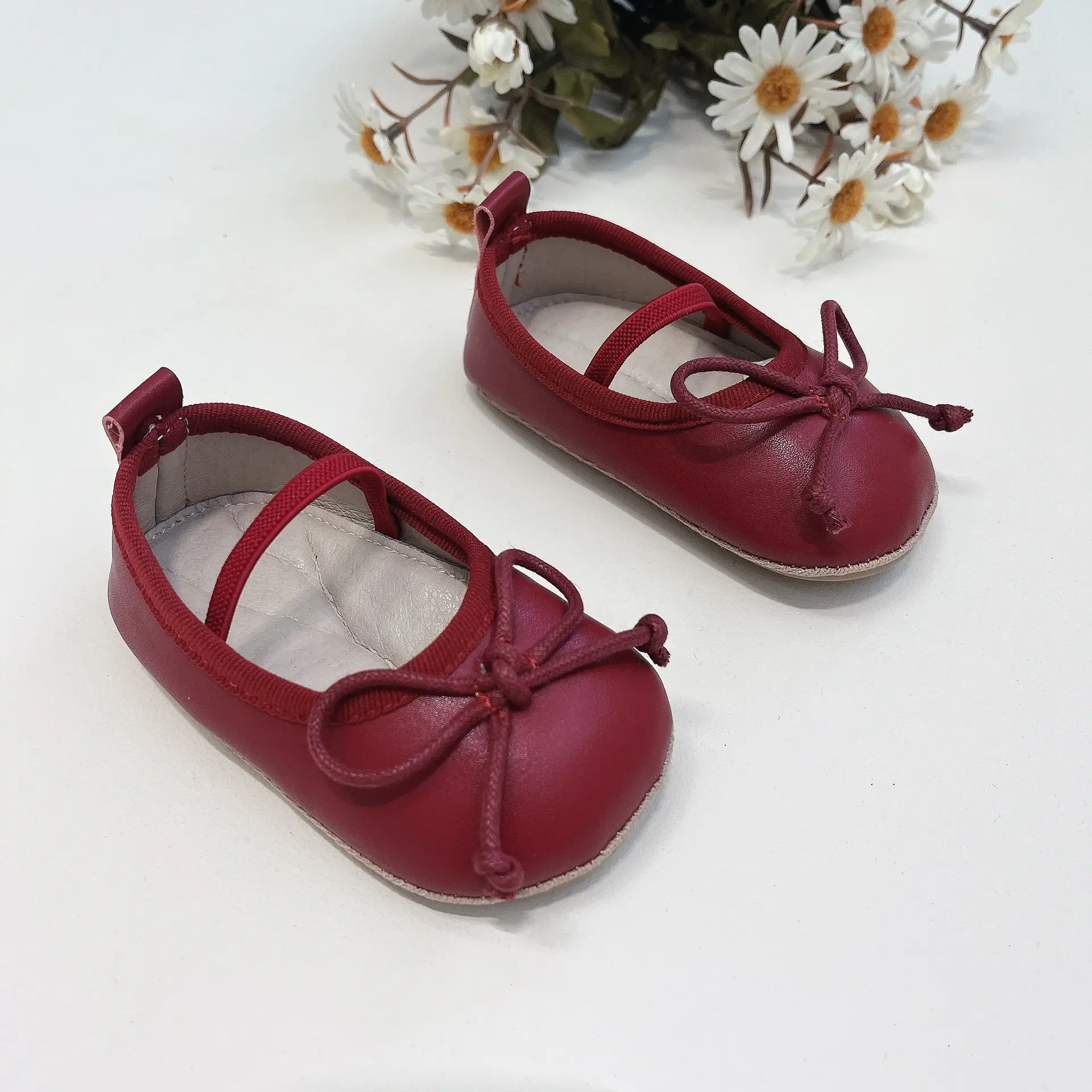 Blue Bow Baby Princess Shoes for 0-2 Years