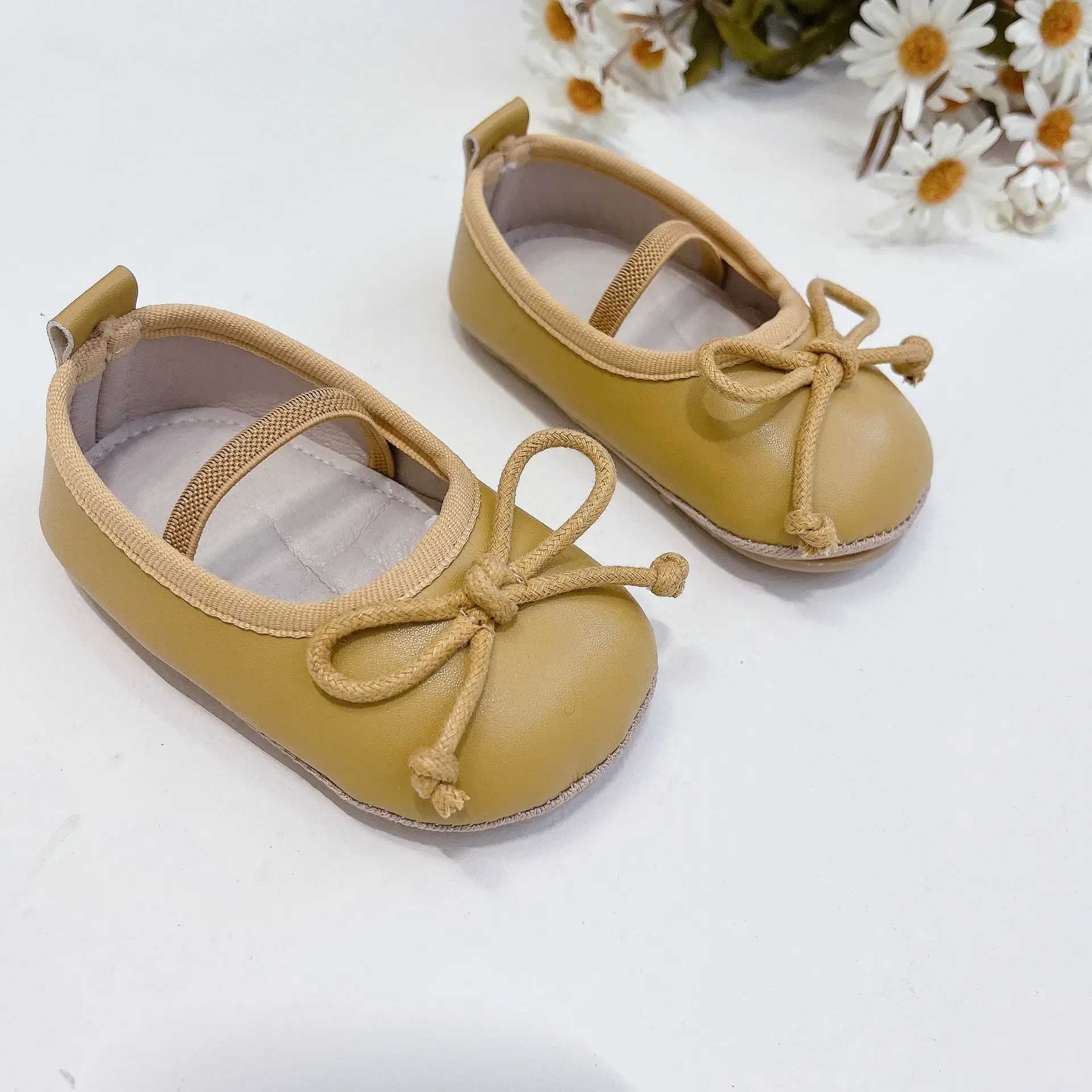 Blue Bow Baby Princess Shoes for 0-2 Years