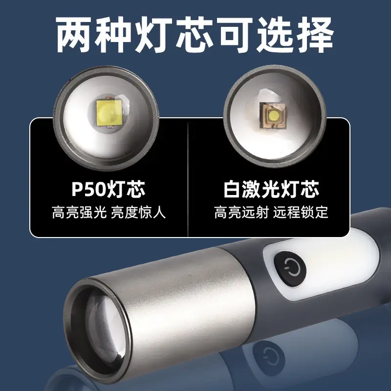High Power Outdoor Flashlight with Hook & Multi-Function LED - Image 12