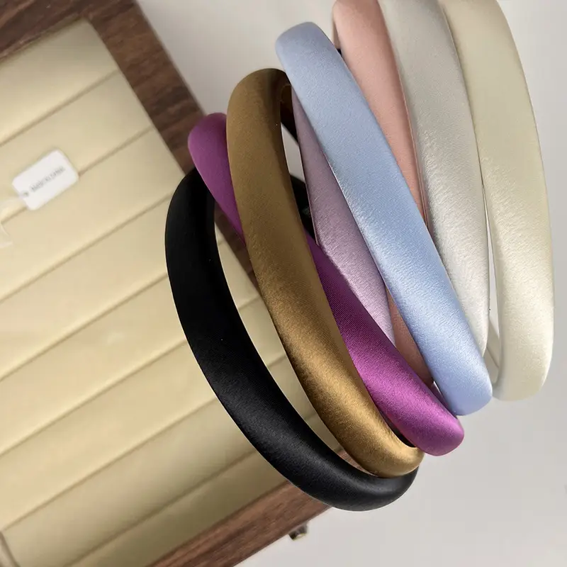 French Fine Hairband Glossy Basic Pressure Hair Wash Headband — feature 6