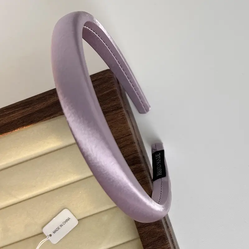 French Fine Hairband Glossy Basic Pressure Hair Wash Headband - Image 4