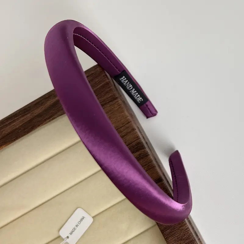 French Fine Hairband Glossy Basic Pressure Hair Wash Headband - Image 6