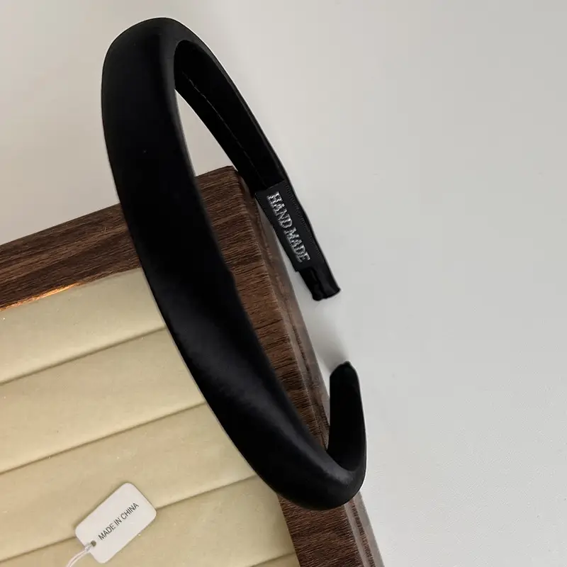 French Fine Hairband Glossy Basic Pressure Hair Wash Headband - Image 8