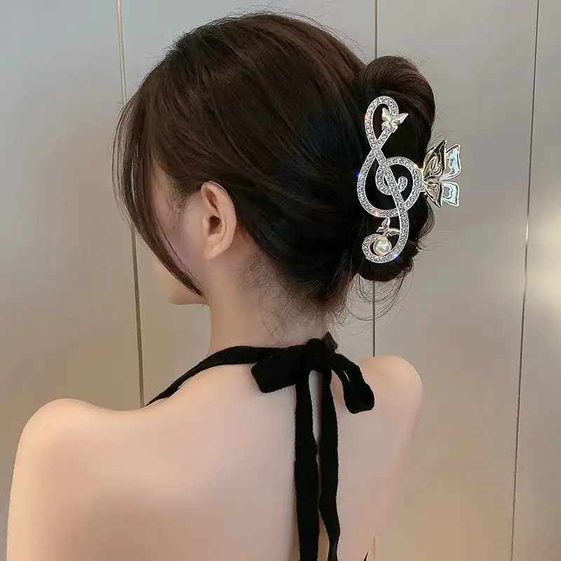 Gold Shark Clip Hairpin for Women Summer Large - Image 4