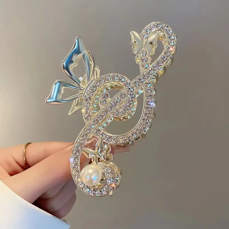 Gold Shark Clip Hairpin for Women Summer Large - Image 5
