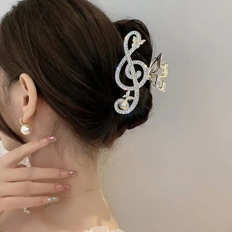 Gold Shark Clip Hairpin for Women Summer Large - Image 6