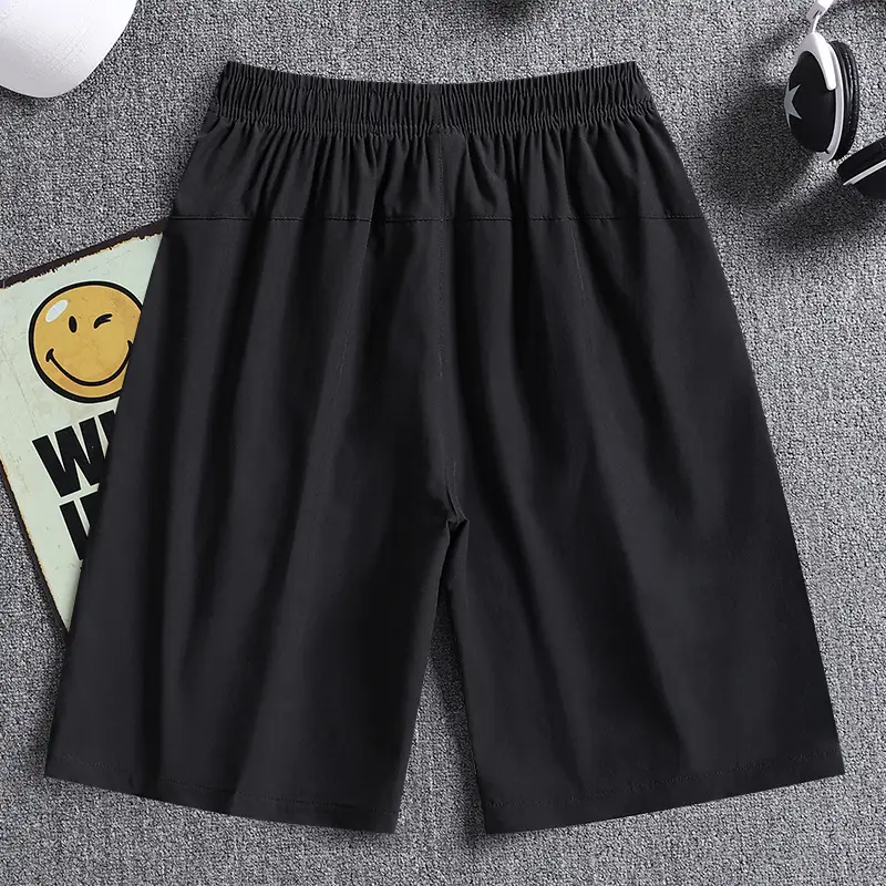 Men's Navy Blue Quick-Drying Casual Shorts - Image 5