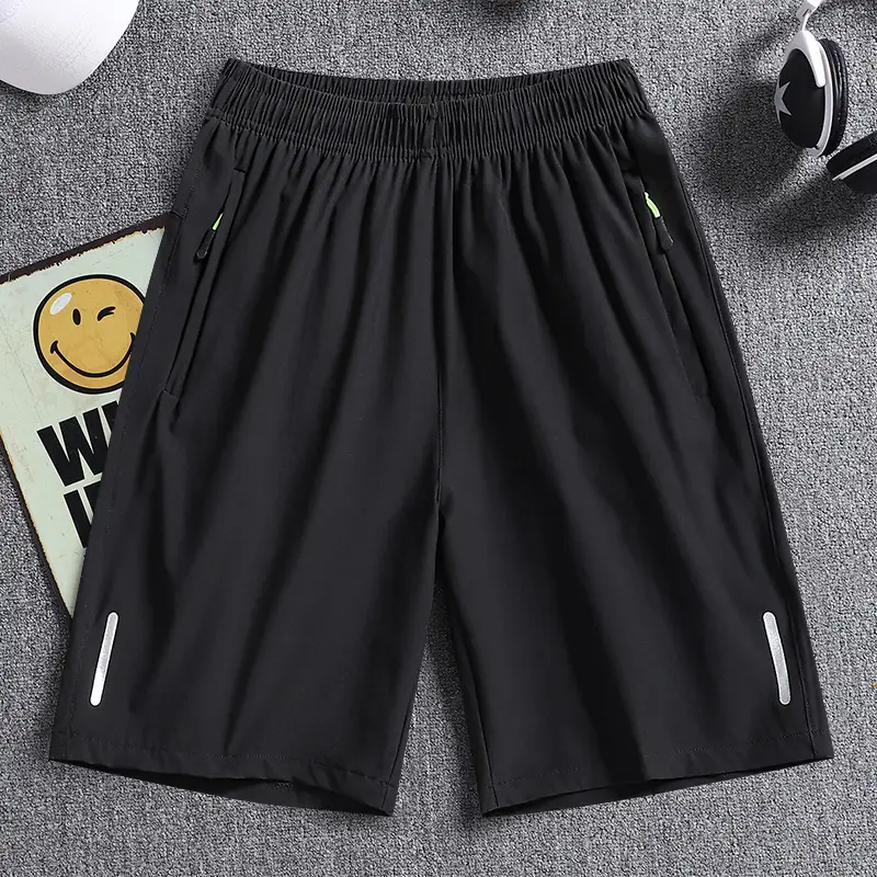Men's Navy Blue Quick-Drying Casual Shorts - Image 6