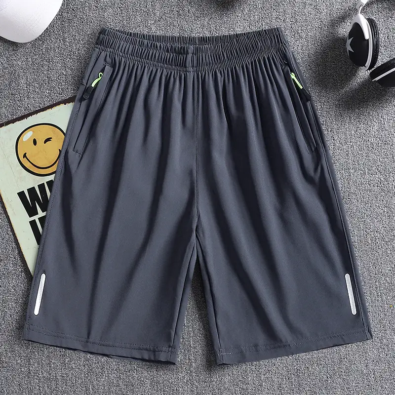 Men's Navy Blue Quick-Drying Casual Shorts - Image 2