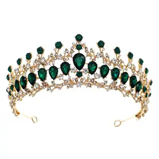 Black Rhinestone Bridal Crown 90g Alloy Diamond — feature 12
