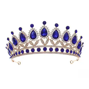 Black Rhinestone Bridal Crown 90g Alloy Diamond — feature 9
