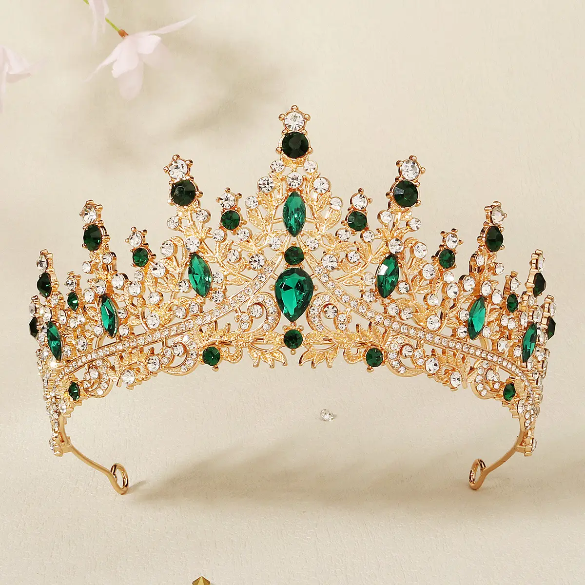 Black Rhinestone Bridal Crown 90g Alloy Diamond - Image 3