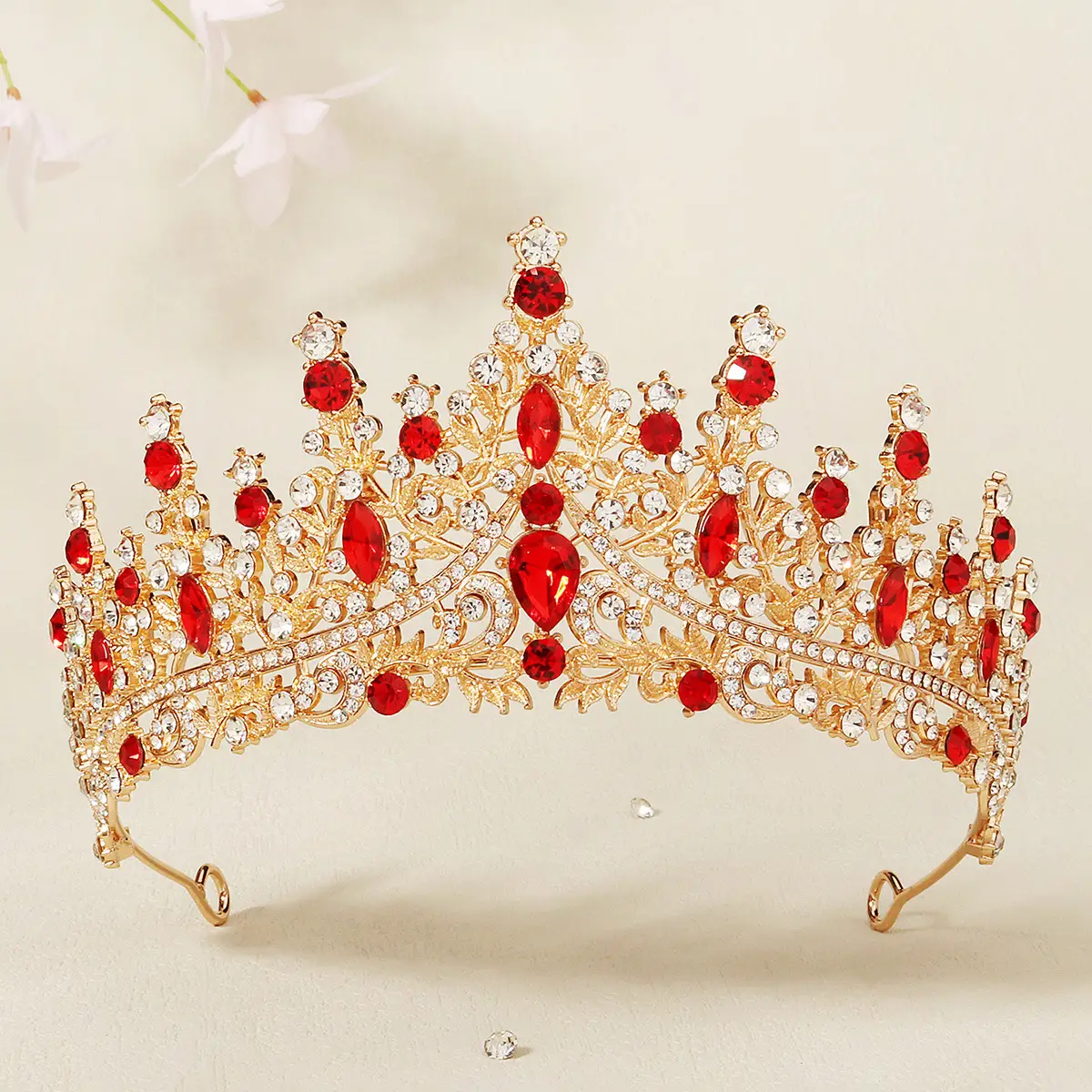 Black Rhinestone Bridal Crown 90g Alloy Diamond - Image 5