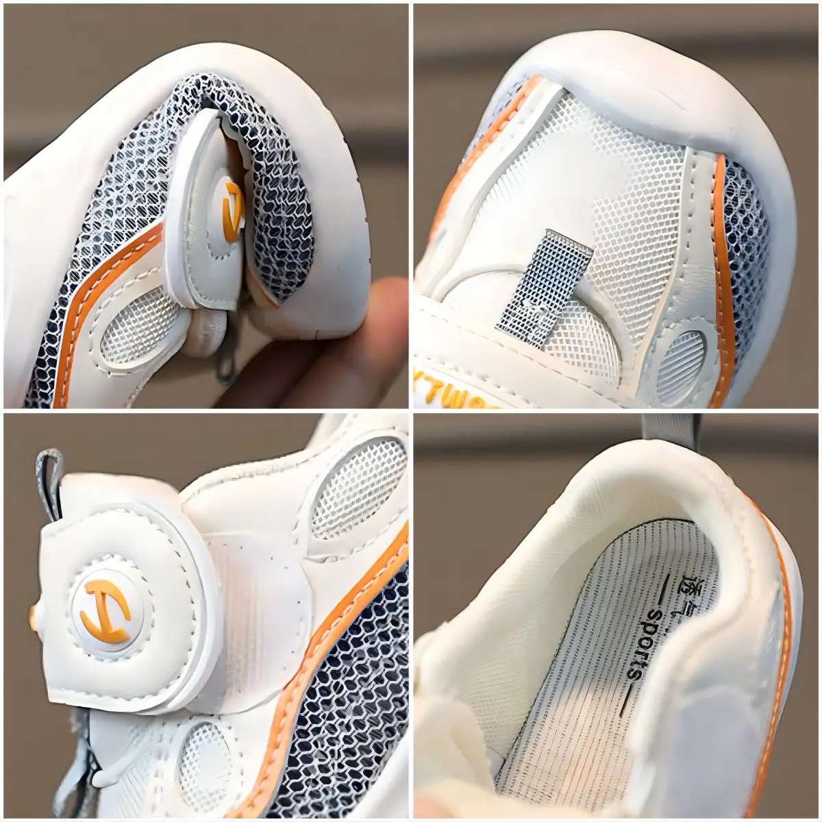 Baby Shoes 2026 Spring Autumn Soft White Orange