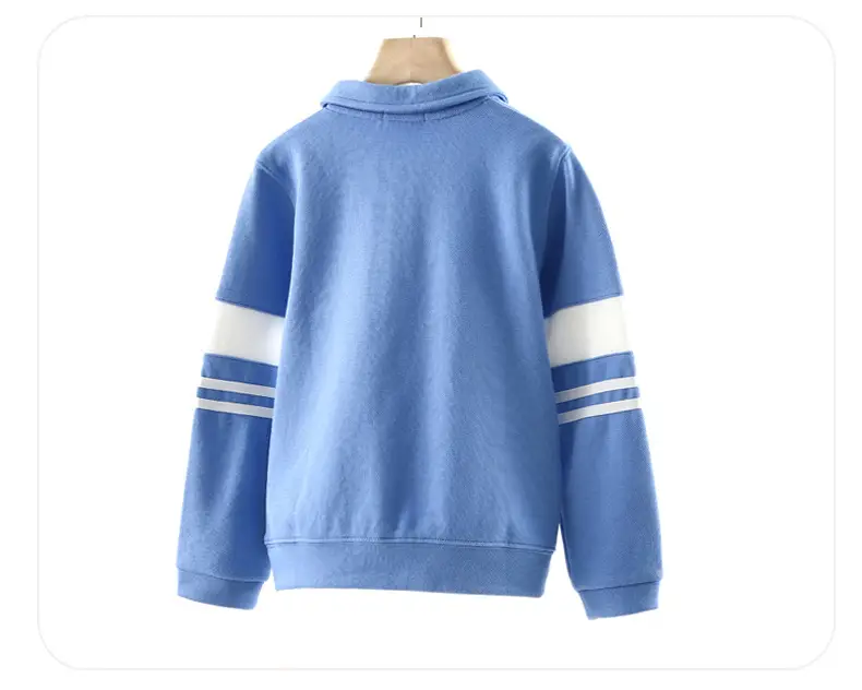 Blue Beanie Polo T-Shirt for Boys Spring Autumn New Kids — feature 11