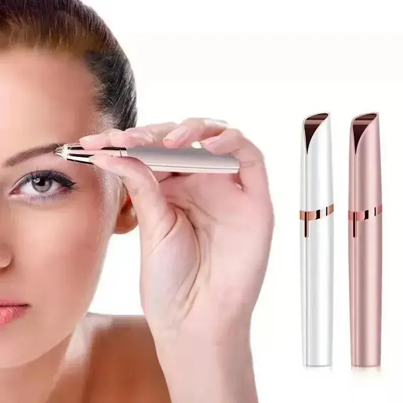 Electric Eyebrow Trimmer with Scraping Knife Green - Image 8