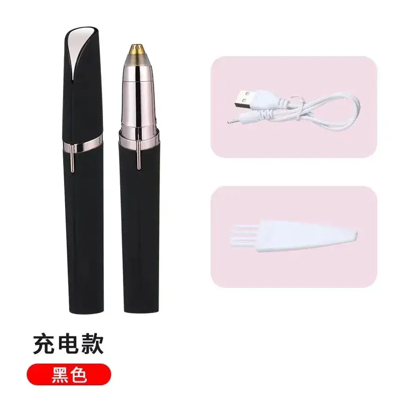 Electric Eyebrow Trimmer with Scraping Knife Green - Image 5