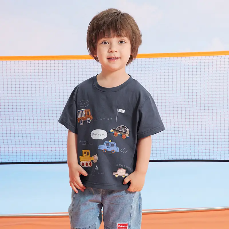 Boys Half-Sleeved T-Shirt Kids Summer 2025 - Image 3