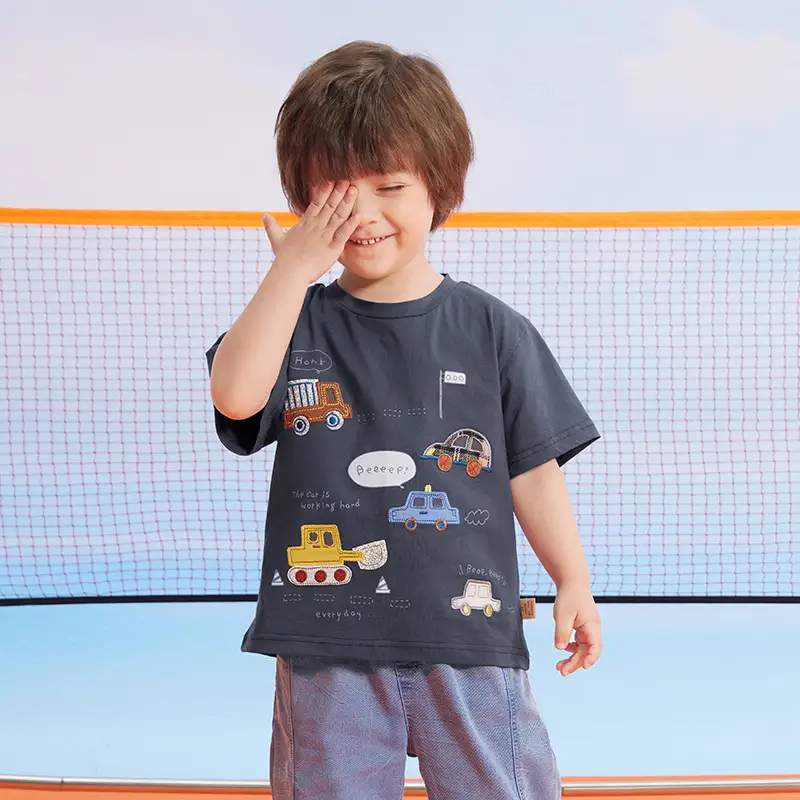 Boys Half-Sleeved T-Shirt Kids Summer 2025 - Image 4
