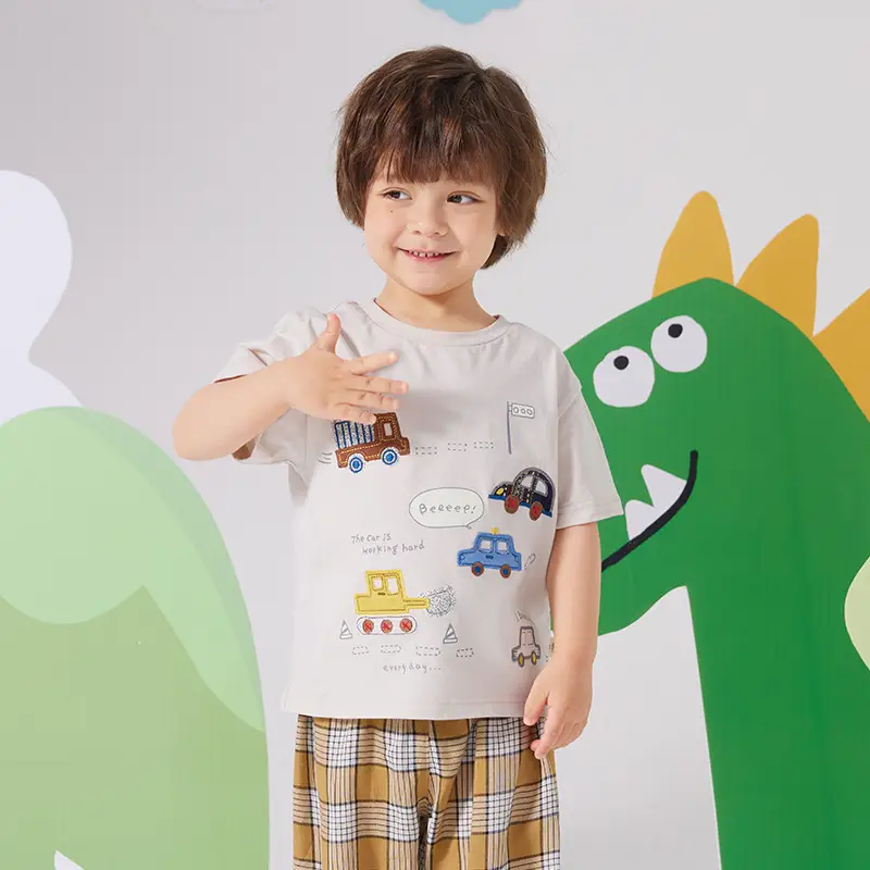 Boys Half-Sleeved T-Shirt Kids Summer 2025 - Image 5