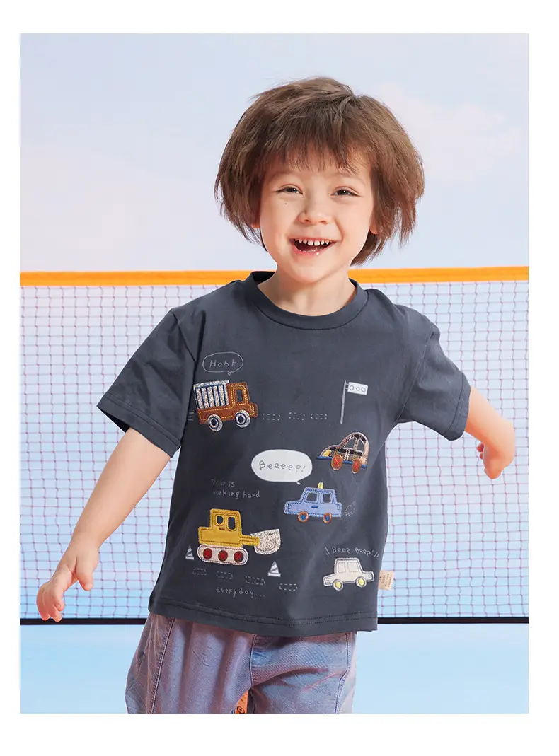 Boys Half-Sleeved T-Shirt Kids Summer 2025 — feature 9