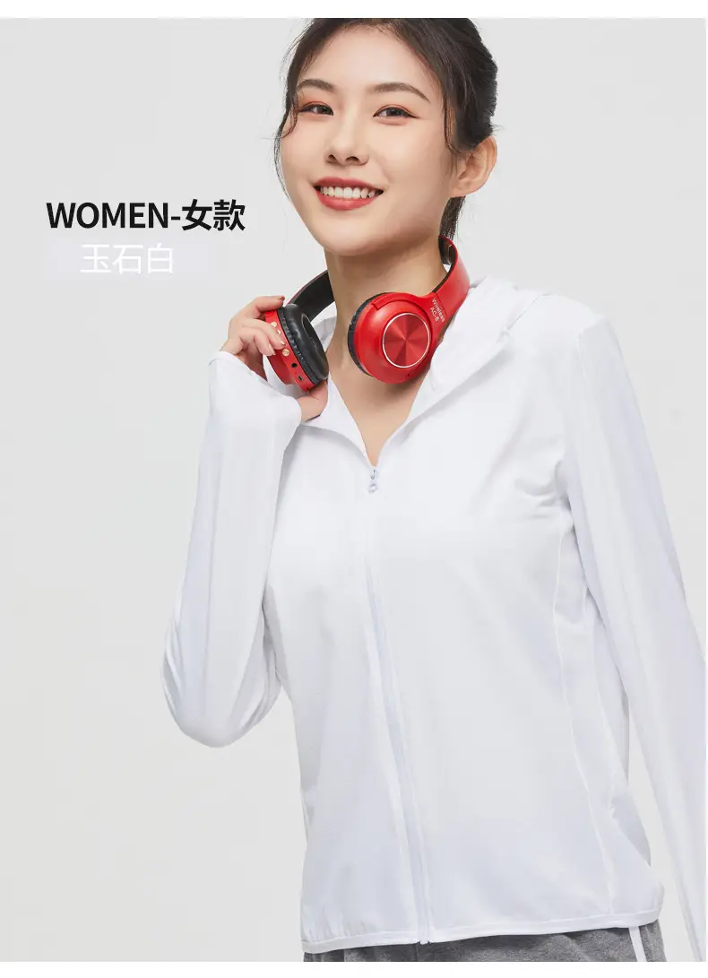 Light Breathable Hooded Sun Protection Clothing with Logo — feature 15