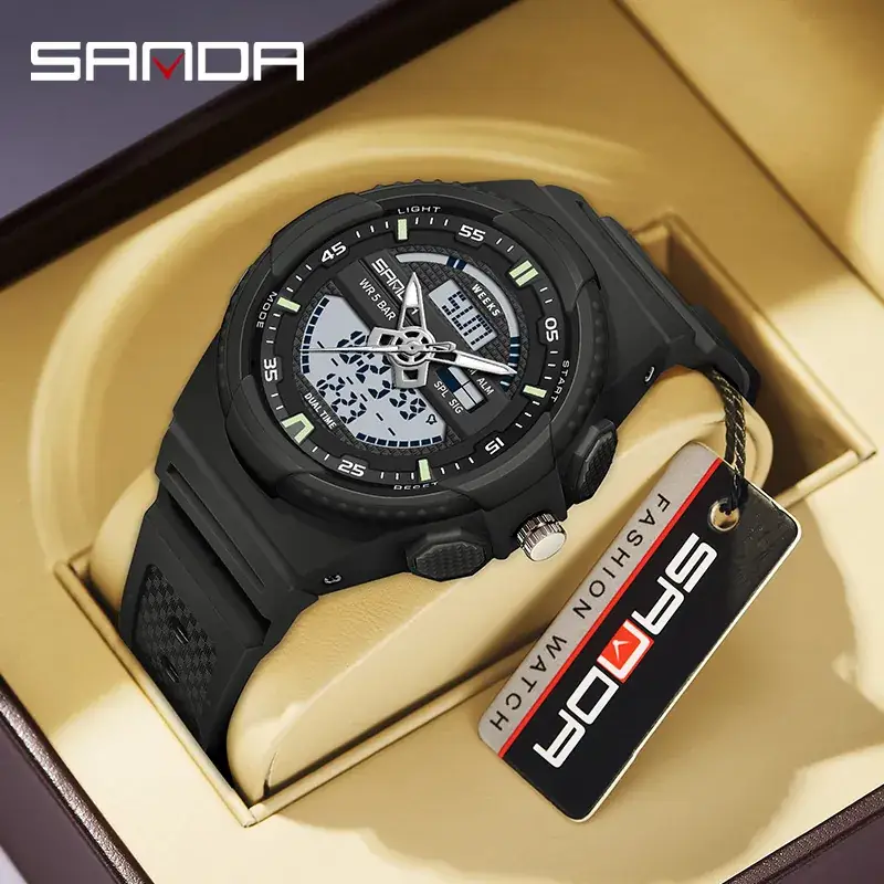 Sanda Digital Watch White 24Hr Display Waterproof - Image 9