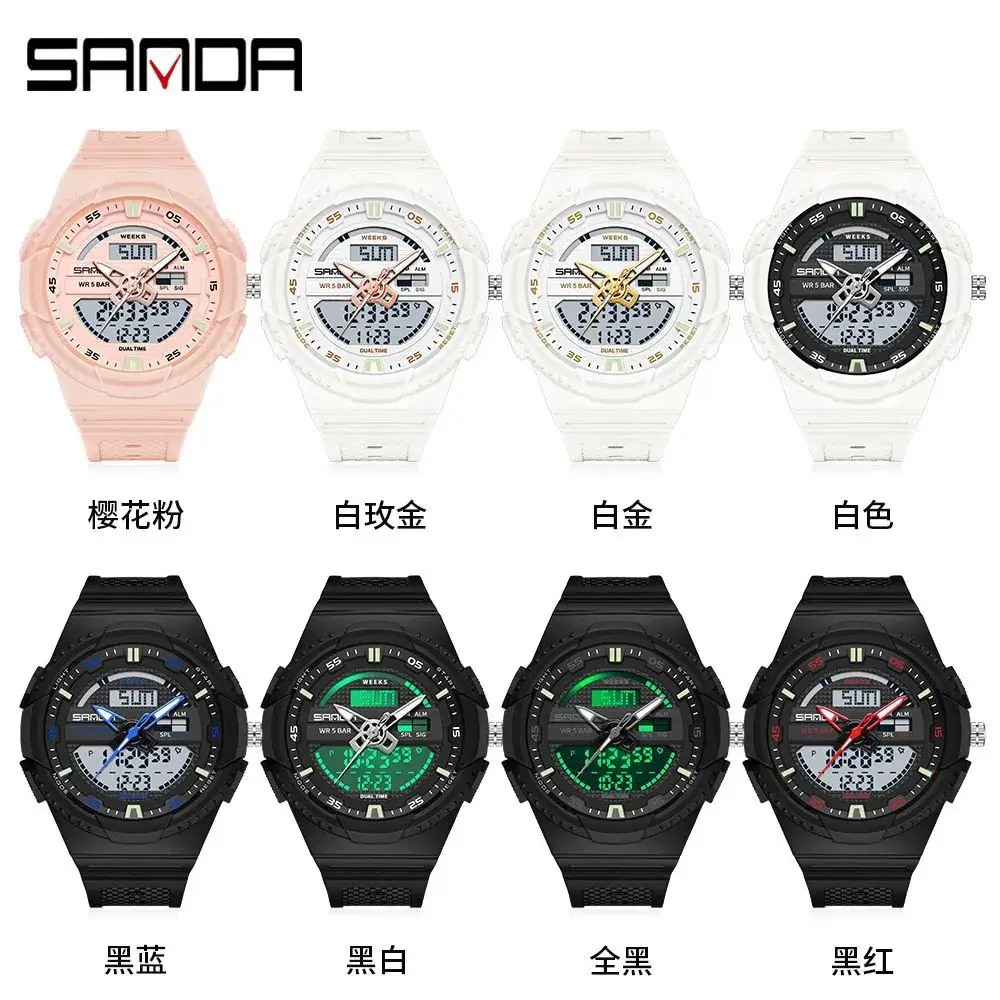Sanda Digital Watch White 24Hr Display Waterproof - Image 10