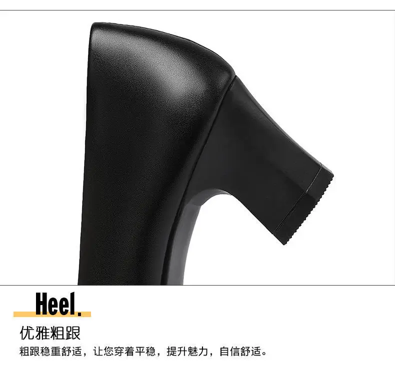 Black Pointed Heel Women's Leather Mules — feature 15